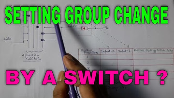 SETTNG GROUP CHANGE OF RELAY BY SWITCH