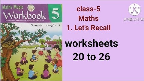 class-5 #MATHS MAGIC # semester-1#1.Lets Recall#Worksheets-20 to 26