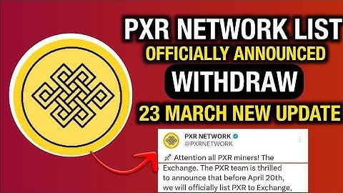 PXR And PXR Base App Remove Play Store।PXR Coin Listing CoinStore।PXR Coin New Update।PXR Coin News।