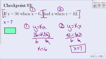 Algebra 1   Unit 3   Lesson 4B   Direct Variation Equations   SmartNotes   Video Lesson