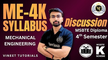 ME4K Syllabus Discussion | Diploma Mechanical 4th Semester | Vineet Sir | Vineet Tutorials
