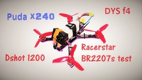 Puda D240 Quadcopter maiden FPV test flight   DYS f4 pro fc based racing drone