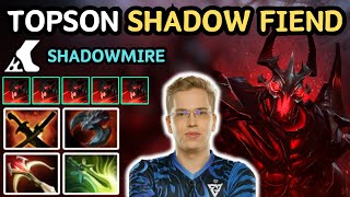 🔥 7.36 SHADOW FIEND Shadowmire Gameplay & New ABILITY !!! Gameplay From TOPSON 🔥 - Dota 2