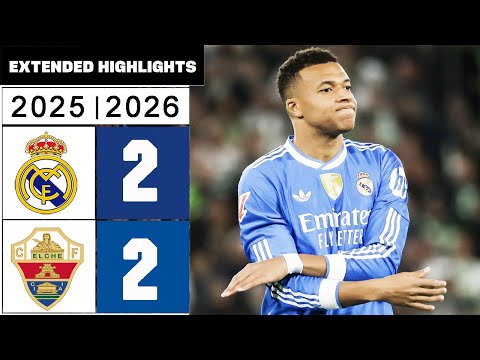 Real Madrid Vs Elche 2 2 All Goals Extended Hіghlіghts 2025