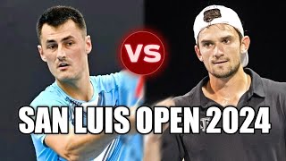 Bernard Tomic vs Valentin Vacherot SAN LUIS OPEN 2024 Highlights