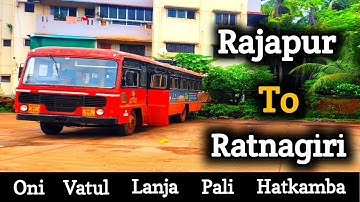 Rajapur To Ratnagiri MSRTC Bus Journey Cabin View Mumbai Goa Highway. #travel #msrtc #video