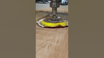 CNC Live edge slab sanding tool height setting