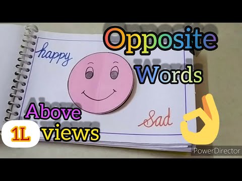 Opposite Words for primary students / #handmade/ # easy to learn