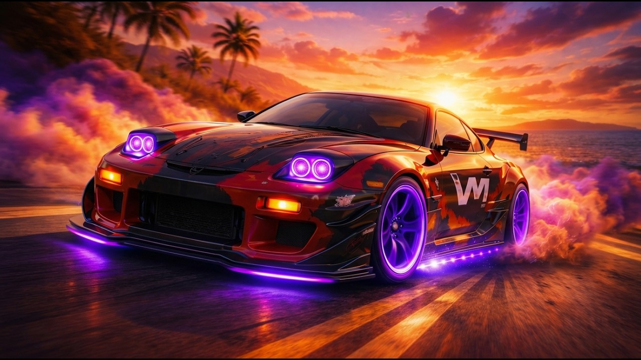 1 HOUR MEGA-MIX — Neon Guitar Highway | High-Energy Cyberpunk Night Drive Music 🚗🎸⚡