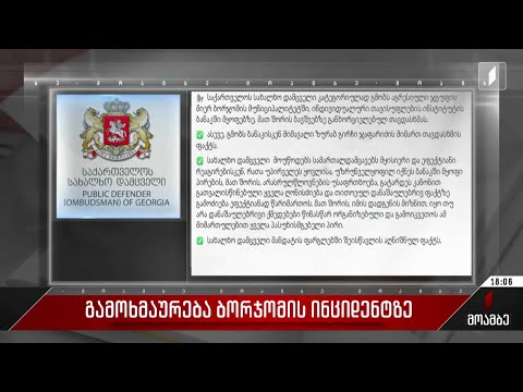 გამოხმაურება ბორჯომის ინციდენტზე