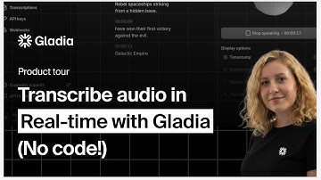 Transcribe Audio in Real-Time (No Code!) with Gladia | Playground Walkthrough