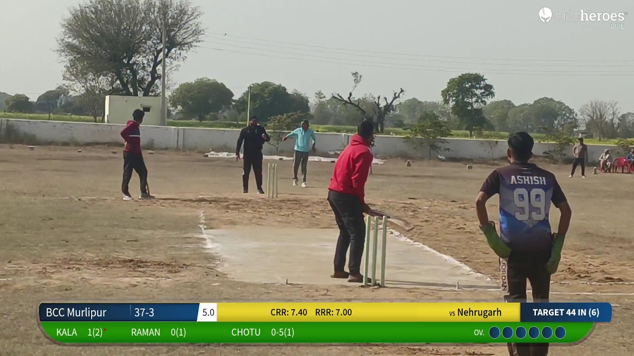 Nehrugarh vs BCC Murlipur live cricket match | biharipur cricket tournament  live - BBD cricket gro