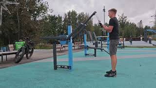 картинка: Уличный тренажёр 💪 Omnigym OG80 Triceps Press | Тренировка трицепса