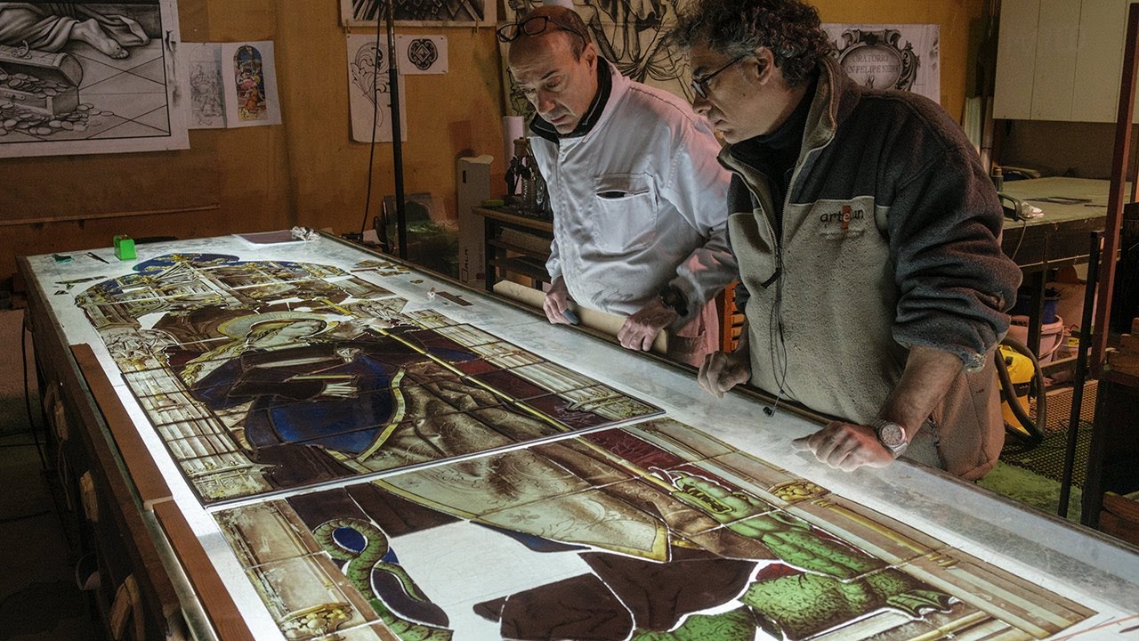 Restauración de las vidrieras nX nXI de la Catedral de Ávila