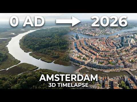 AMSTERDAM | 3D TIMELAPSE | 0 AD to 2026