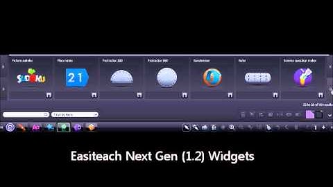 Easiteach Next Gen 1.2 Widget Gallery