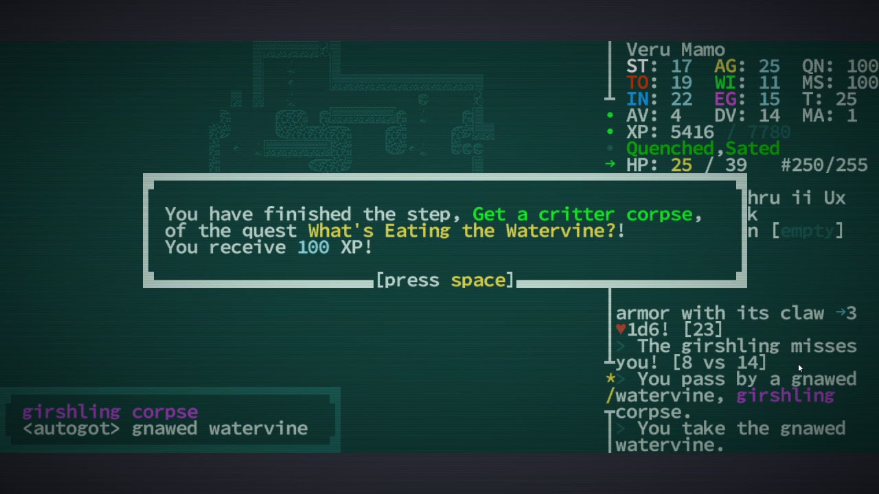 Caves of Qud Ep. 8 - In Which Veru Defames the Noble Mephitis