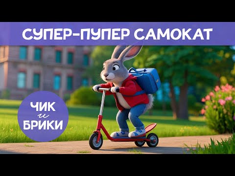 Чик и Брики | Супер-пупер самокат | История, которая учит дружить и прощать | Для детей 2-3 лет
