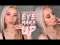 Rose gold Pink Glittery Eye make up |huda beauty new nude | ellene pei