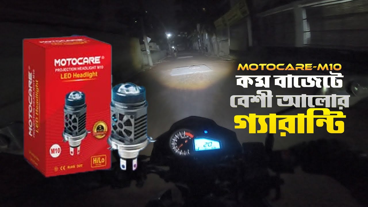 Motocare M10 Headlight – Real Review + Night Test By 