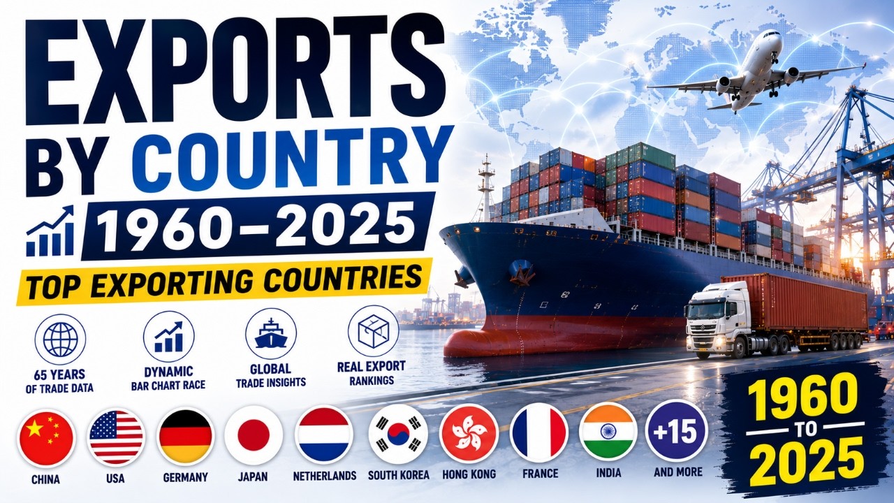 World Export Rankings 1960–2025 - YouTube