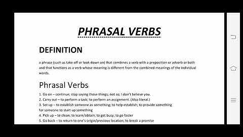 BA Sem-3, Compulsory English, Phrasal verbs, Lecture-2, by. Prof. Shreya Trivedi