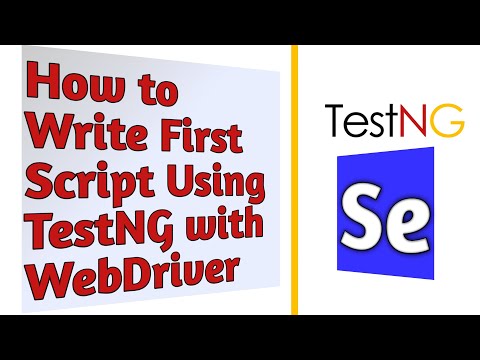 How to Write First Script using TestNG with WebDriver