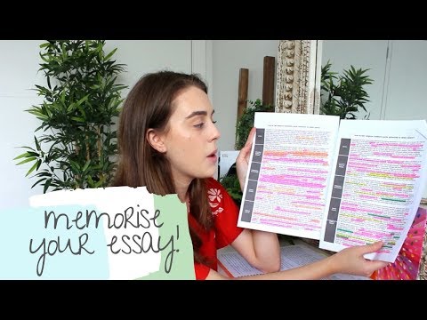 HOW TO MEMORISE ESSAYS | ALL THE LEARNING TYPES