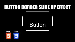 Button Border Slide Up Hover Effect | HTML & CSS Tutorial