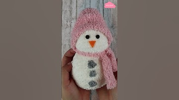 DIY☃️How To Make a Snowman with Your Old Socks Fun Christmas Decorations #Shorts #DIY