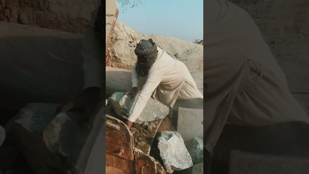 Unstoppable Rock Crusher: Smashing Giant Stones with Brutal Force #stonecrusher