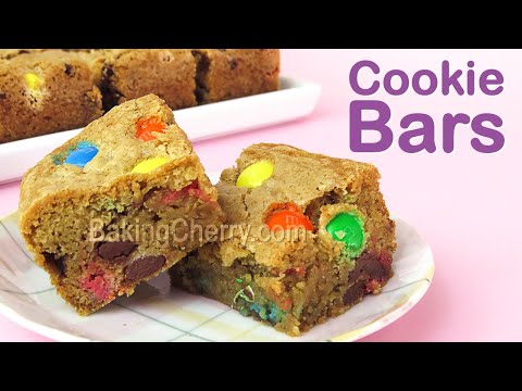 Cookie Bars Recipe | Easy Homemade Dessert | Baking Cherry