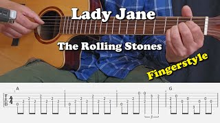 Download Lagu Lady Jane - The Rolling Stones - Fingerstyle Guitar Lesson I Tabs and Chords MP3