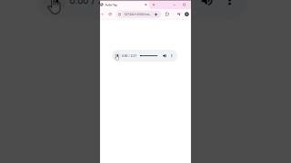 Audio Tag  || HTML || html Tag #shorts