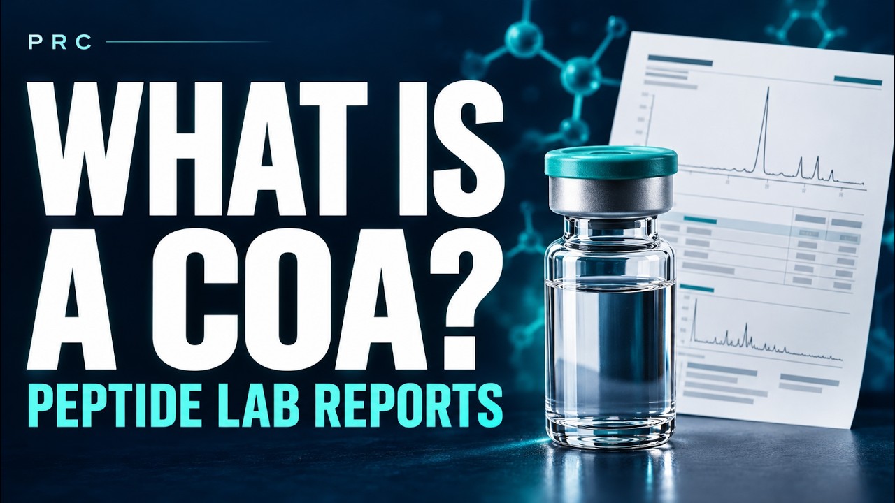 What Is a COA? Understanding Peptide Lab Reports | PRC - YouTube