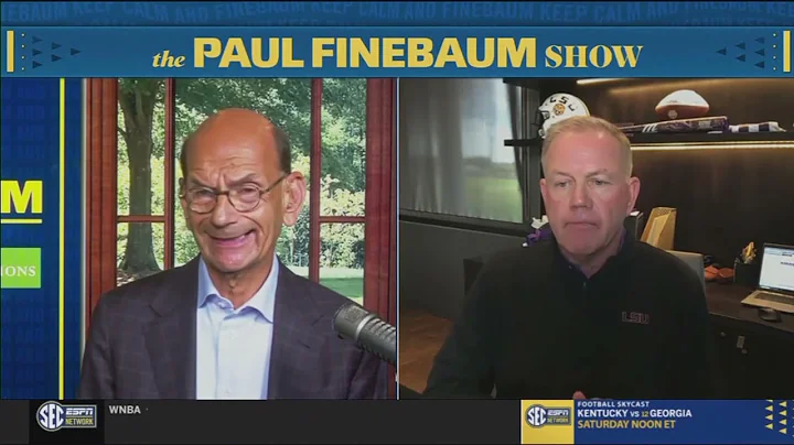 LSU Football Head Coach Brian Kelly on The Paul Finebaum Show (Sept. 29, 2025)