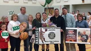 Ware Jr./Sr. High School’s Jordan Halgas scores 1,000th career point