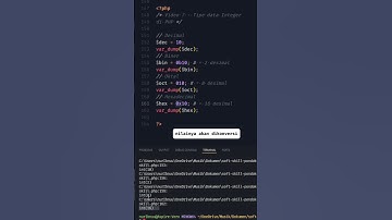 Tipe Data Integer di PHP // 7 - Ibnu Pondok Teknologi