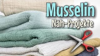 😯 4 einfache Projekte für Babys & Kinder aus Musselin 🤩 - Nähen ohne Schnittmuster - Nähtinchen