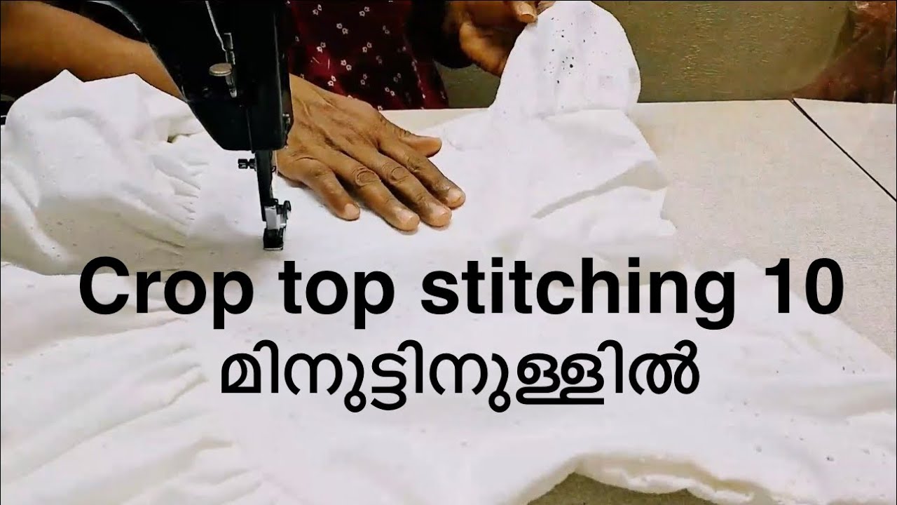 crop top stitching easy method