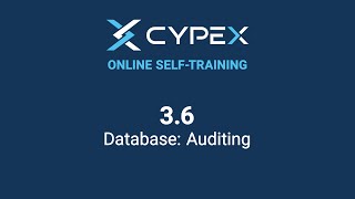 3.6 CYPEX Database Section - Auditing | CYBERTEC PostgreSQL Rapid App Dev