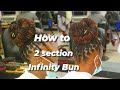 How to Style Two section Infinity Braid Bun on Dreadlocks.&quot;Beginners&quot;