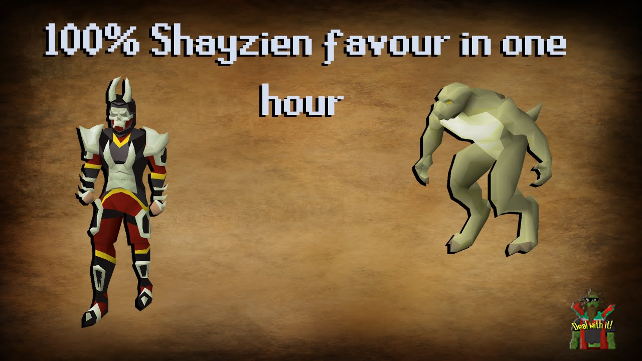 100 Shayzien favour in one hour guide YouTube