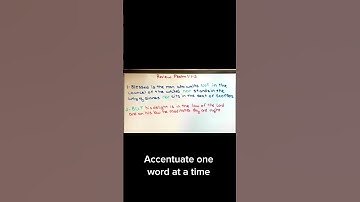 Scripture Memory Tip # 1 Accentuate Words