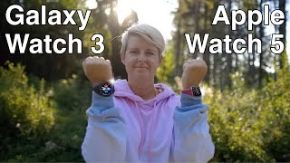 Samsung Galaxy Watch 3 vs Apple Watch Series 5 - FALL DETECTION REVIEW (and sneaky hand gestures!)