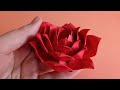 Цветок из бумаги • Как сделать простую розу оригами подарок своими руками • Origami Rose Flower