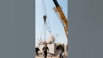 Deadly Crane Failure! ⚡ Giant Beam Crashes to Ground 😱#shortvideo #viralvideo #shorts