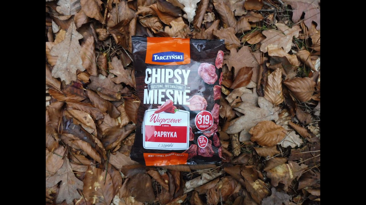 Przekąska Chipsy Mięsne Wieprzowe o smaku papryki - YouTube
