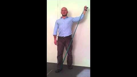 Grade 4: Progressive Shoulder Exercise: horizontal External Rotation in elevation