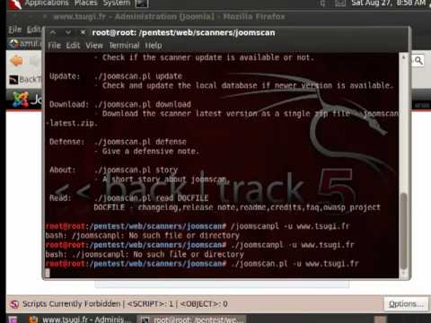 JoomScan On BaCkTrAcK5 By BrEaKeR Dz